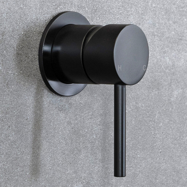 Alma Mira Matte Black Wall Mixer