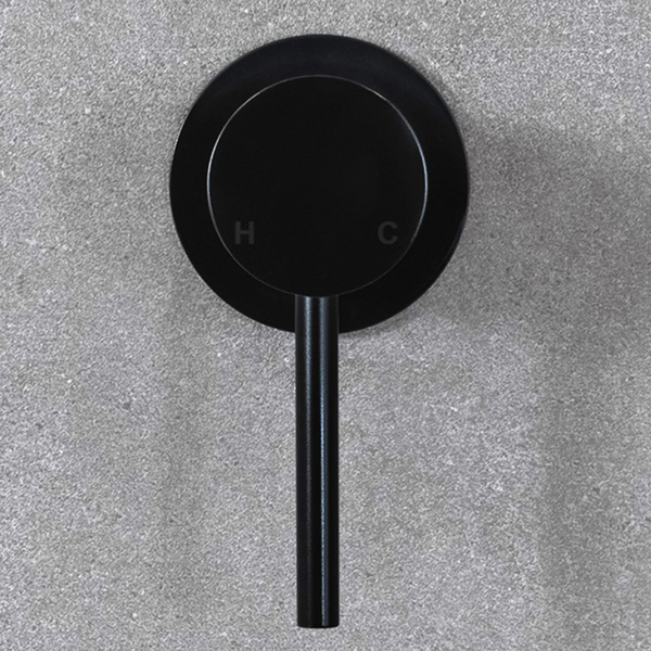 Alma Mira Matte Black Wall Mixer