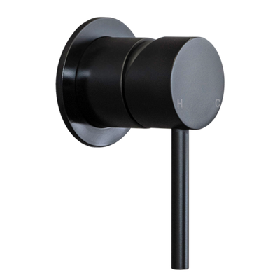 Mira Matte Black Wall Mixer