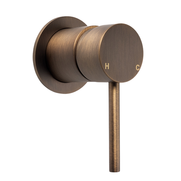 Alma Mira Vintage Antique Brass Wall Mixer