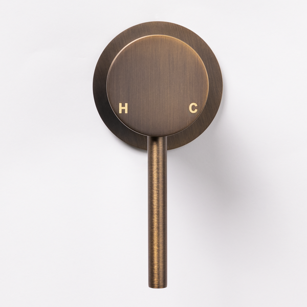 Alma Mira Vintage Antique Brass Wall Mixer