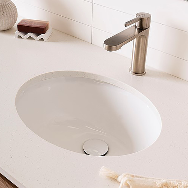 ADP Oval Under Counter Basin Gloss White