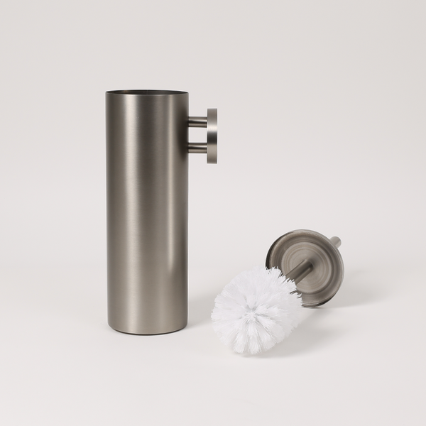 Alma Bathroom Brushed Nickel Toilet Brush