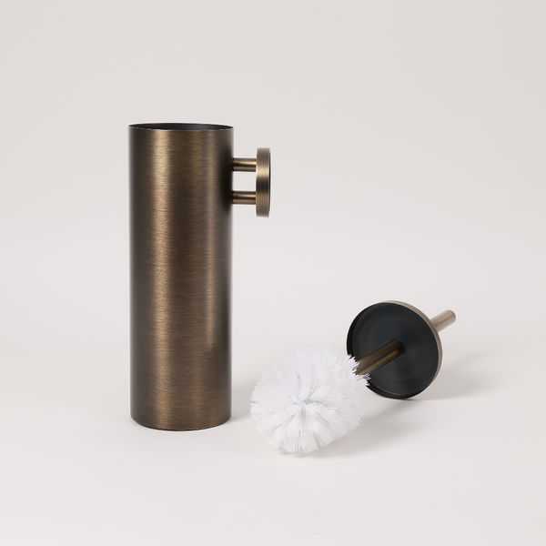 Alma Bathroom Vintage Brass Toilet Brush