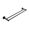 Alma Farina 600 Double Towel Rail Matte Black