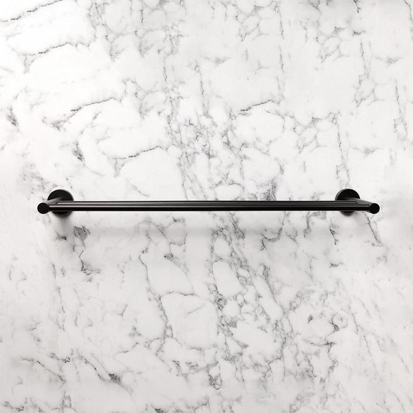 Alma Farina 600 Double Towel Rail Matte Black