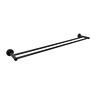 Alma Farina 800 Double Towel Rail Matte Black