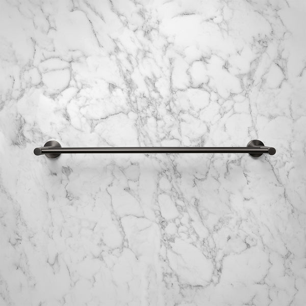 Alma Farina 600 Double Towel Rail Brushed Gunmetal