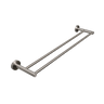 Alma Farina 600 Double Towel Rail Brushed Nickel