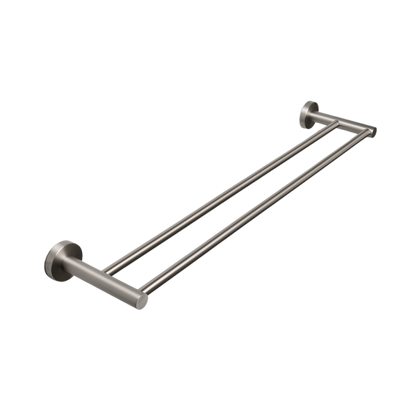 Alma Farina 600 Double Towel Rail Brushed Nickel