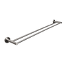 Alma Farina 800 Double Towel Rail Brushed Nickel