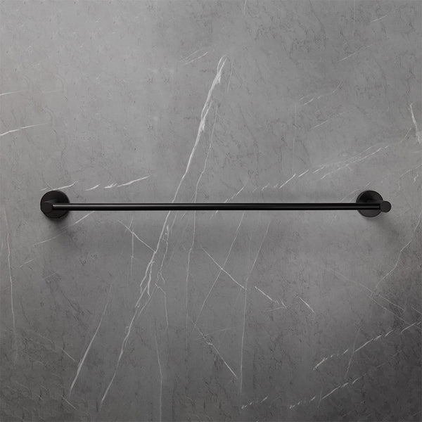Alma Farina 600 Single Towel Rail Matte Black