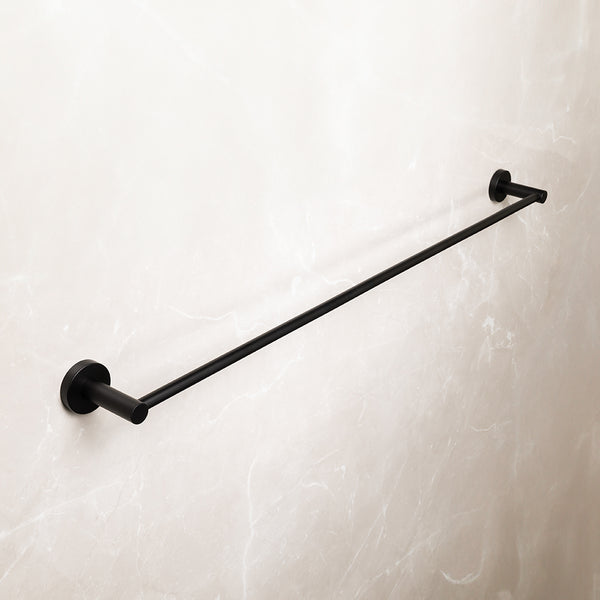 Alma Farina 800 Single Towel Rail Matte Black
