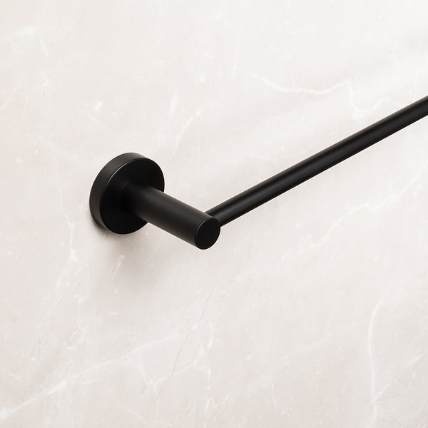 Alma Farina 800 Single Towel Rail Matte Black