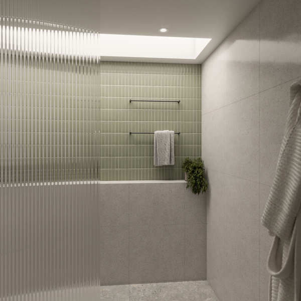 Alma Farina 600 Single Towel Rail Brushed Gunmetal