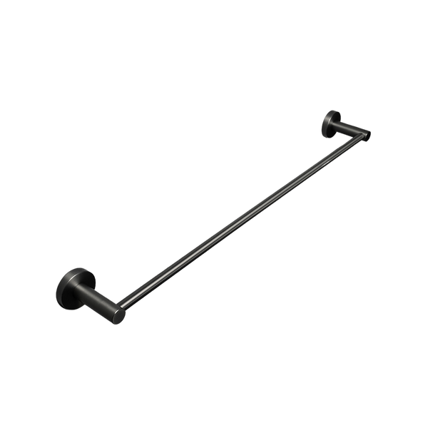 Alma Farina 600 Single Towel Rail Brushed Gunmetal