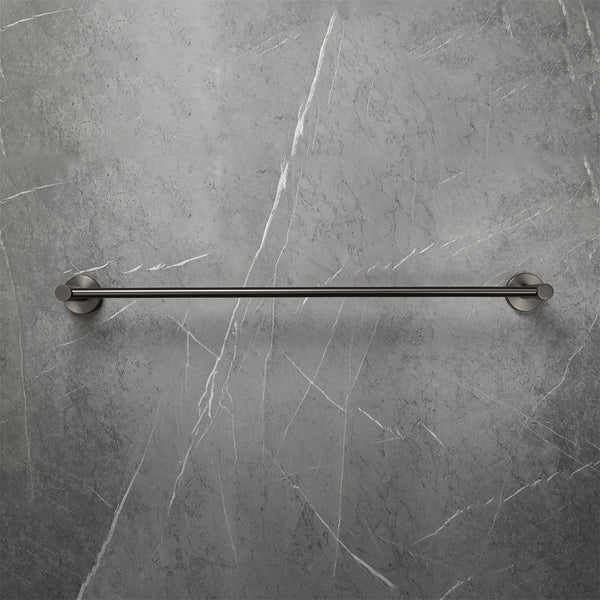 Alma Farina 600 Single Towel Rail Brushed Gunmetal