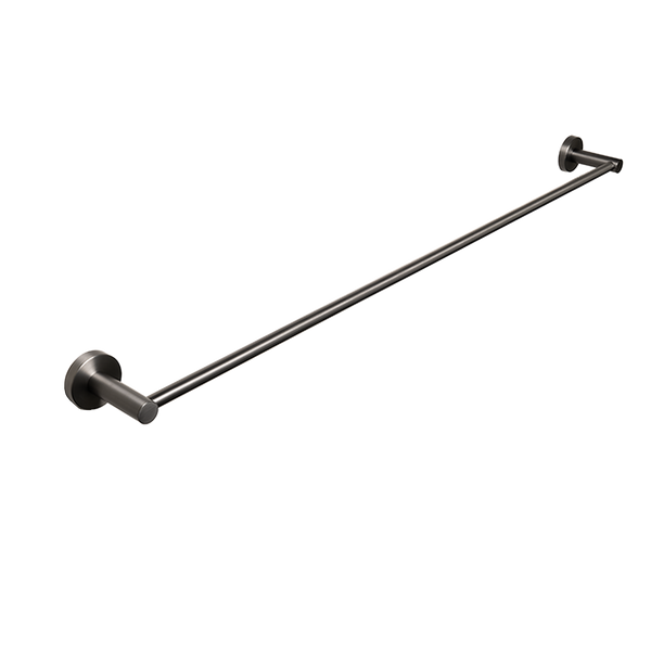 Alma Farina 800 Single Towel Rail Brushed Gunmetal