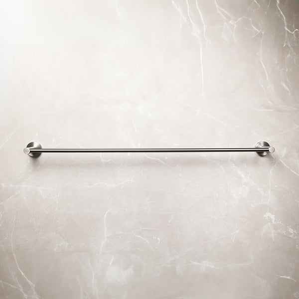Alma Farina 800 Single Towel Rail Brushed Nickel