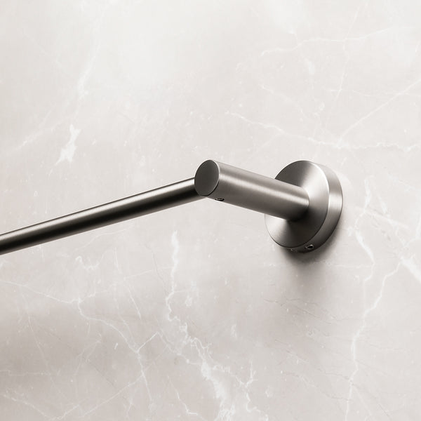 Alma Farina 800 Single Towel Rail Brushed Nickel