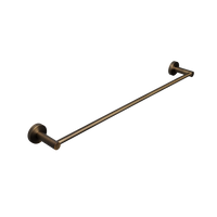 Alma Farina 600 Single Towel Rail Brushed Vintage Antique Brass