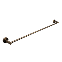 Alma Farina 800 Single Towel Rail Brushed Vintage Antique Brass