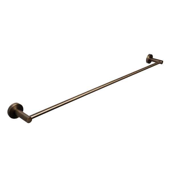 Alma Farina 800 Single Towel Rail Brushed Vintage Antique Brass