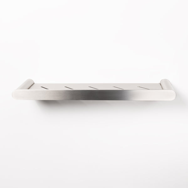 Alma Bathroom Brushed Nickel Shower Shelf