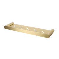 Alma Larry Bathroom Shower Shelf Brass Gold