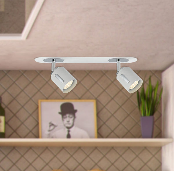 Telbix Burton 2x6W Led 2 Bar Spot White