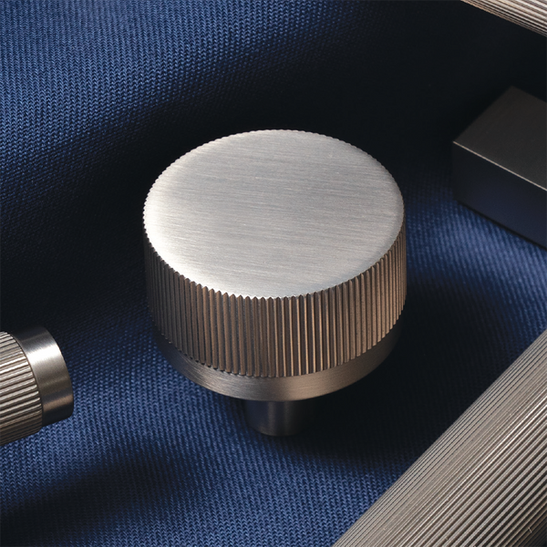 Momo Handles Momo Bellevue Solid Brass Lined Knob 35mm Dull Brushed Nickel