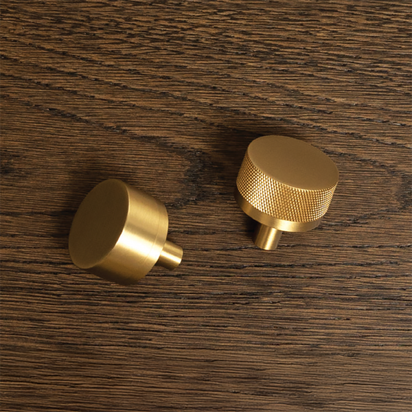 Momo Handles Momo Bellevue Solid Brass Plain Knob 35mm Brushed Satin Brass