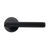 Momo Bellevue Solid Brass Lined Tubular Latch Passage Lever Set in Matte Black