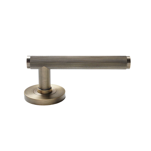 Momo Bellevue Lined Lever Handle Set Dark Brushed Brass
