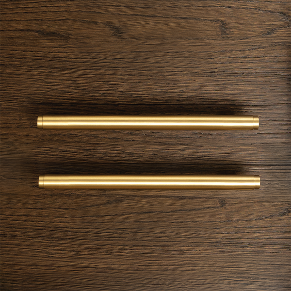 Momo Handles Momo Bellevue Solid Brass Plain Bar Pull 160mm Brushed Satin Brass