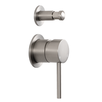 Alma Mira Brushed Nickel Wall Mixer with divertor