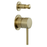 Alma Mira Brushed Brass Gold Wall Mixer with divertor