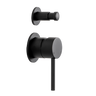 Alma Mira Matte Black Wall Mixer with divertor