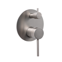 Alma Mira Brushed Nickel Wall Mixer Divertor Plate