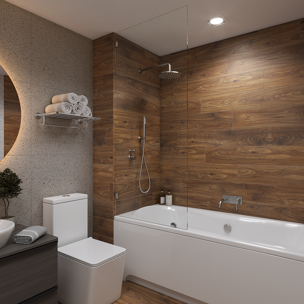 Alma Mira Brushed Nickel Wall Mixer and Spout