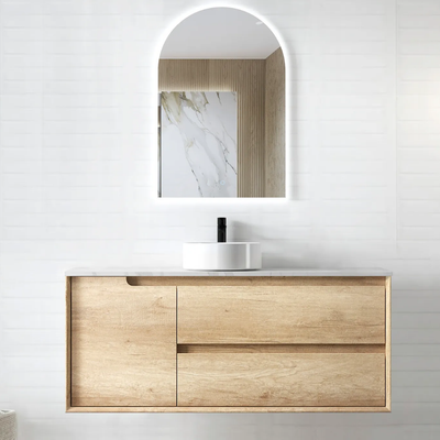 Otti Byron 1200mm Natural Oak Wall Hung Vanity