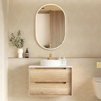 Otti Byron 750mm Natural Oak Wall Hung Vanity