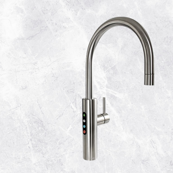 Billi B-5000 Sparkling with Gooseneck Multifunction Mixer Tap Brushed