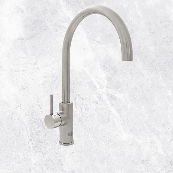 Billi Mixer Tap Round Gooseneck Stand-Alone Brushed