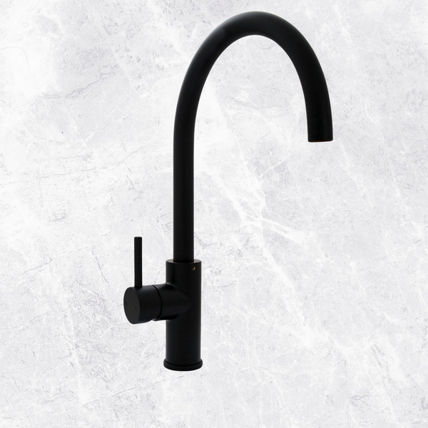 Billi Mixer Tap Round Gooseneck Stand-Alone Matte Black