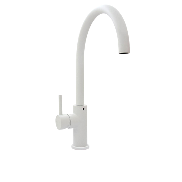Billi Mixer Tap Round Gooseneck Stand-Alone Matte White