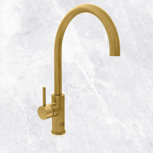 Billi Mixer Tap Round Gooseneck Stand-Alone Urban Brass
