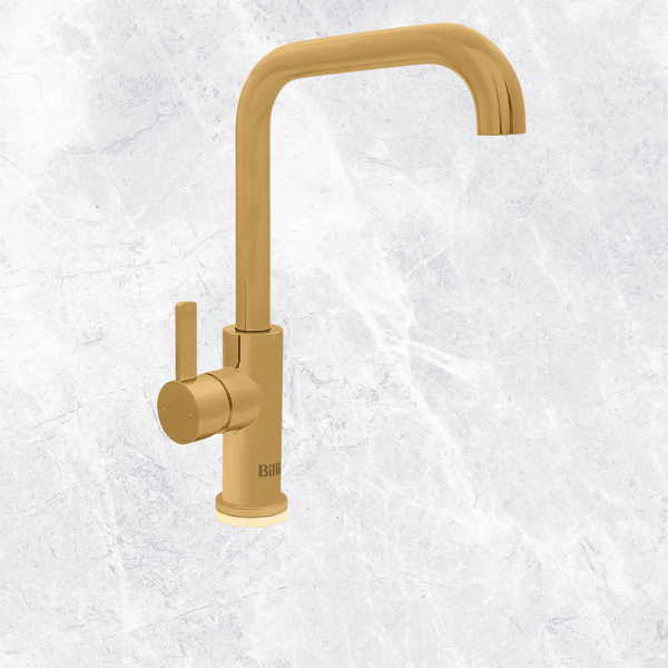 Billi Mixer Tap Round Gooseneck Stand-Alone Urban Brass