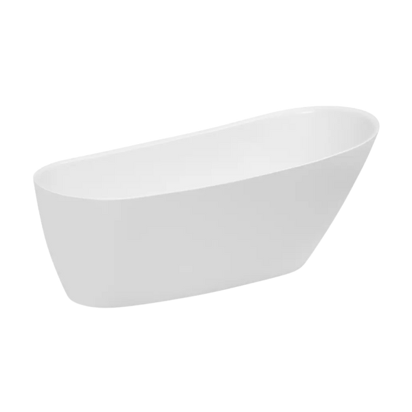 Decina Caval 1680 Freestanding Bath with Integrated Overflow White