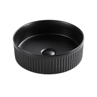 CA410RMB Cascade Round Above Counter Basin Matte Black